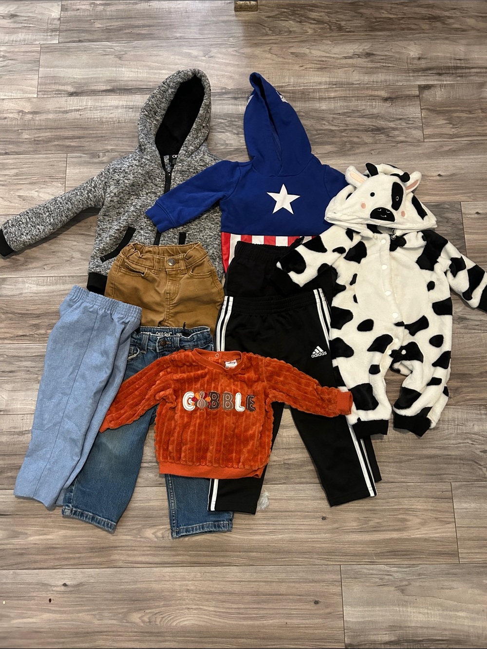 Bundle of baby clothes